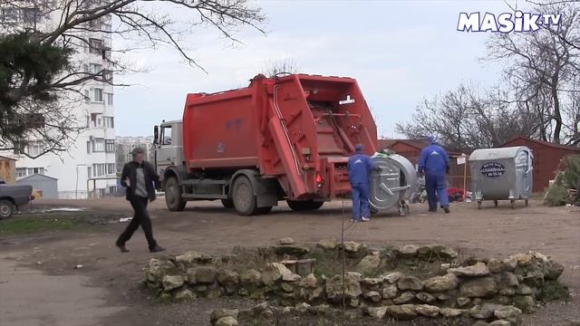 Мусоровоз вывозит мусор смотреть онлайн