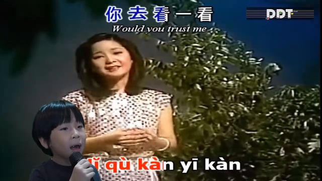 The Moon Represents My Heart - [Teresa Teng] karaoke by [Porsche DDT 6 years old] смотреть онлайн