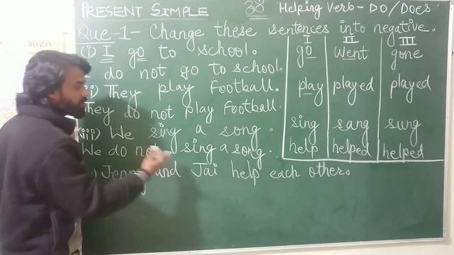 How to Change Present Simple sentences into negative and interrogative MPboard class 10.. смотреть онлайн