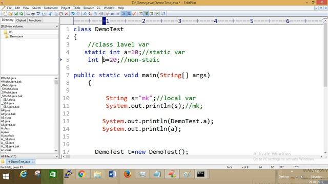 What is Variable|Types Of Variable Core Java Online Session Part-3 смотреть онлайн