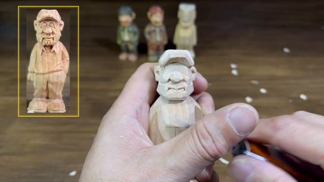 [우드카빙]모자쓴 남자 조각하기 Carve a Little Man in a Hat смотреть онлайн