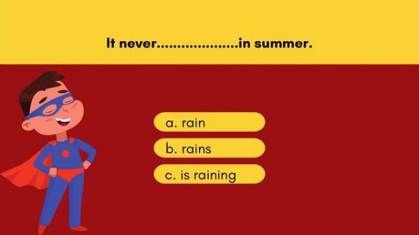 Quiz On Present Simple And Present Continuous | English Grammar | Kids Educational Video | Games 📝