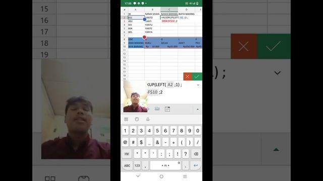 TUTORIAL EXCEL ANDROID SOREADSHEET (HLOOKUO) |Tugas 4 PTI смотреть онлайн