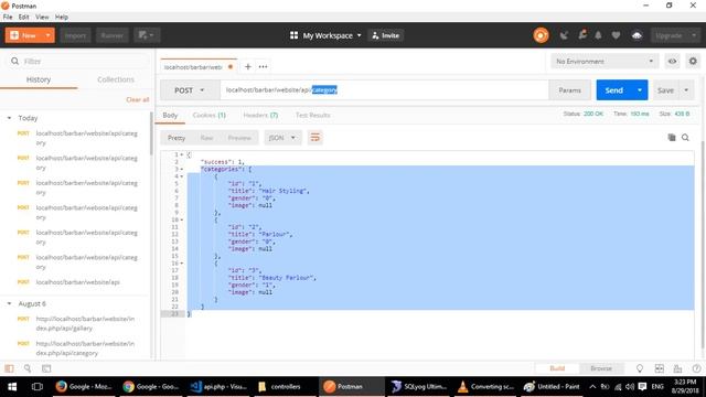 Rest API in POST method with JSON Respond using Postman on Localhost смотреть онлайн