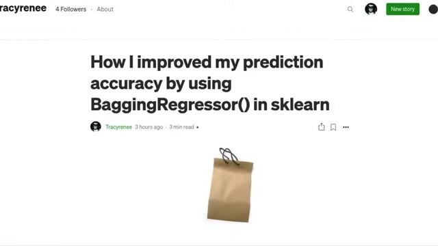 How I improved my time series accuracy using BaggingRegressor() in sklearn - blog post смотреть онлайн