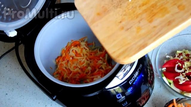 Курица с овощами в мультиварке Поларис смотреть онлайн