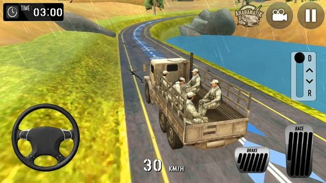 Army Truck Driving 3D Simulator Truck Games 2021 - Askeri Araba Sürme Oyunu - Android Gameplay FHD смотреть онлайн
