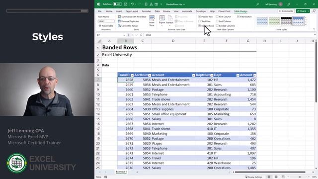 Excel How To Create Banded Rows with One Click смотреть онлайн