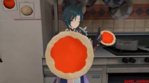 Cooking with Xiao 4 (Genshin VR) ГОТОВИМ С СЯО (Genshin VR) ПЕРЕВОД НА РУССКИЙ