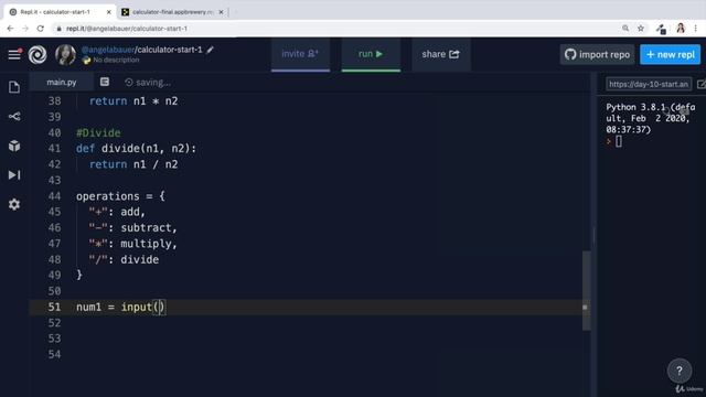 Day 10 - Functions with Outputs - 6 Calculator Part 1_ Combining Dictionaries and Functions смотреть онлайн