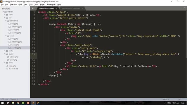PHP cơ bản | Bài 26: Xây dựng danh sách bài viết mới смотреть онлайн