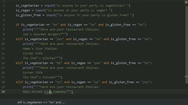 Starting Out With Python Chapter 3 exercise Program 18 Restaurant Selector Python Program смотреть онлайн
