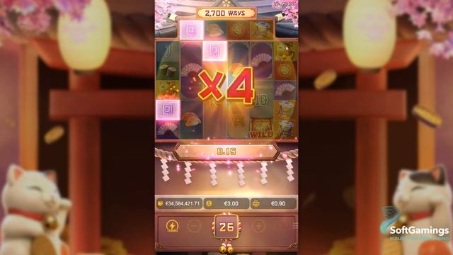 PG Soft - Lucky Neko - Gameplay Demo смотреть онлайн