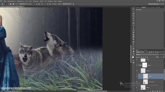 Коллаж в Photoshop Forest. Часть 9 смотреть онлайн