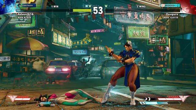STREET FIGHTER V CHUN-LI (Advent616) VS JURI (Osugure) смотреть онлайн