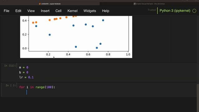 Gradient Descent implemented in Python [Machine Learning tutorial I] смотреть онлайн