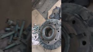 Замена заднего тормозного диска Ман 8.150 le(2)