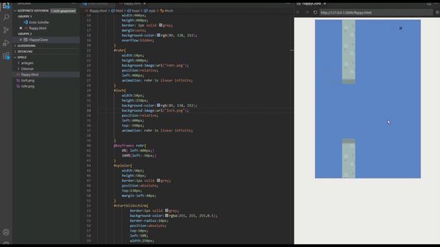 Super simple Javascript Game - FlappyBird Clone Part 2 смотреть онлайн