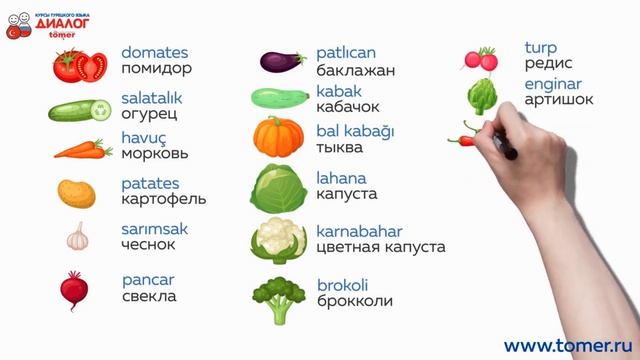 Овощи на турецком языке смотреть онлайн