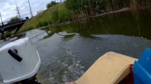 Лодочный мотор Салют (сток винт 2х лопастной) vs  Романтика