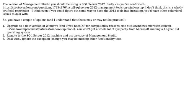 Databases: Connect to SQL Server 2012 from an Windows XP client (3 Solutions!!) смотреть онлайн