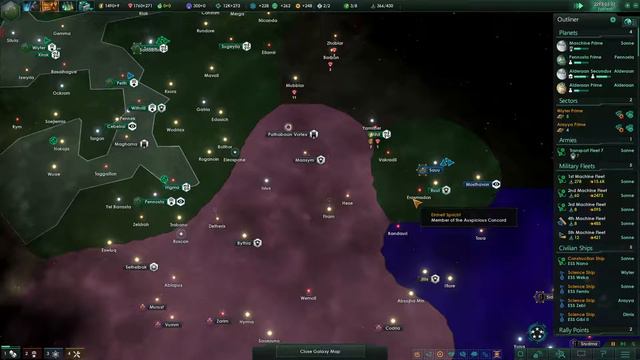 Stellaris - Let's Play Synthetic Dawn - Hard Ironman - Einheit Spricht - Part 8 смотреть онлайн