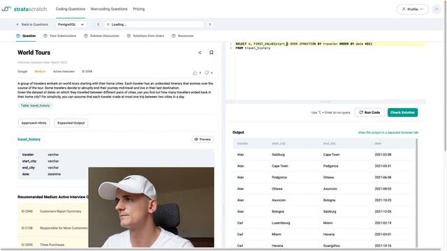 Another Google SQL Interview Question for Data Scientists and Data Analysts (StrataScratch 2098) смотреть онлайн