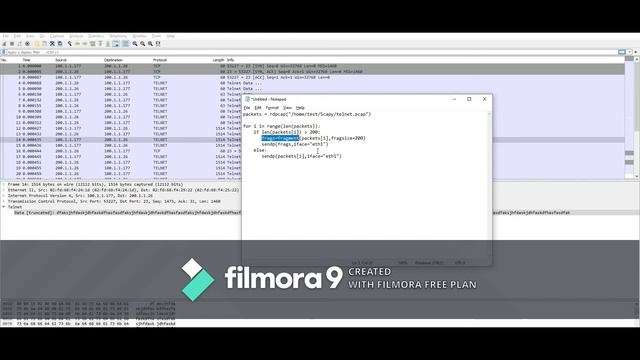 Scapy Fragment the packets смотреть онлайн