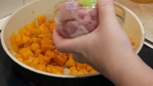 Тыква с мясом: тыква с курицей тушеная в сметане