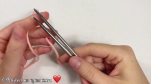 Уроки вязания. Классический набор петель спицами, вязание спицами.