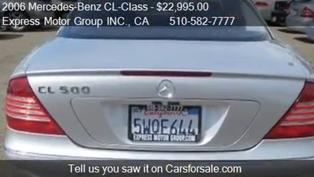 2006 Mercedes-Benz CL-Class CL500 for sale in Hayward, CA 94 смотреть онлайн