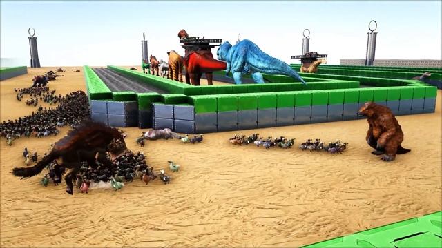 1000 DODOS VS EVERY ARK DINOSAUR | DODO DEATHRUN? смотреть онлайн