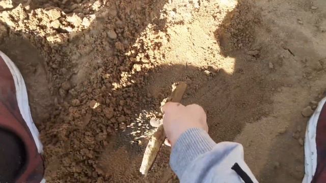 Расплавили свинец на костре. Сделали Кнопку YouTube :) смотреть онлайн