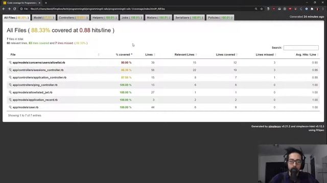 Checking Code coverage in Rails with simplecov смотреть онлайн