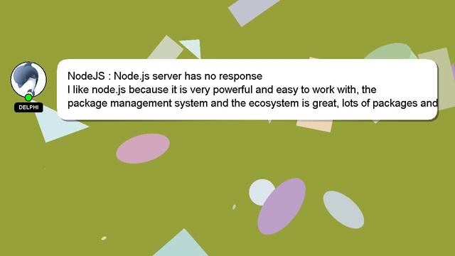 NodeJS : Node.js server has no response смотреть онлайн