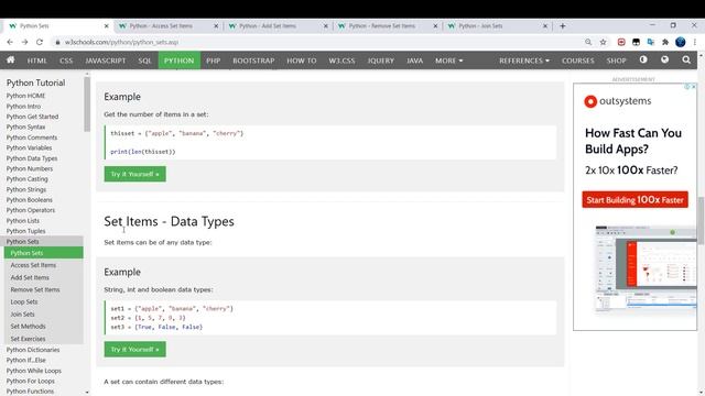 Python Sets الكلاس Set فى لغة بايثون смотреть онлайн