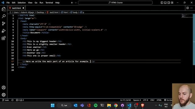 What are the Main Elements of HTML Document смотреть онлайн