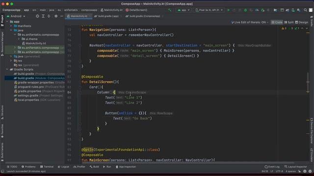 Jetpack Compose Navigation - Navigating with Parcelables смотреть онлайн