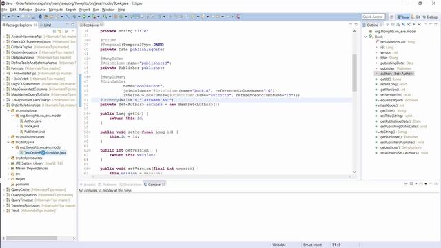 Hibernate Tip: How to order associated entities without writing a custom query смотреть онлайн