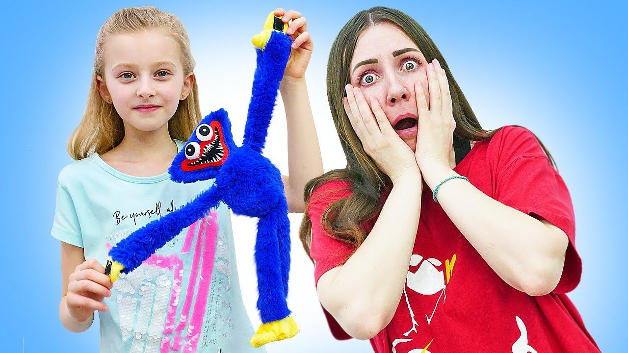 Хаги Ваги в реальной жизни снова всех испугал! Игры для девочек с игрушками Poppy Playtime смотреть онлайн