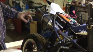 Установка глушителя Akrapovic на питбайк