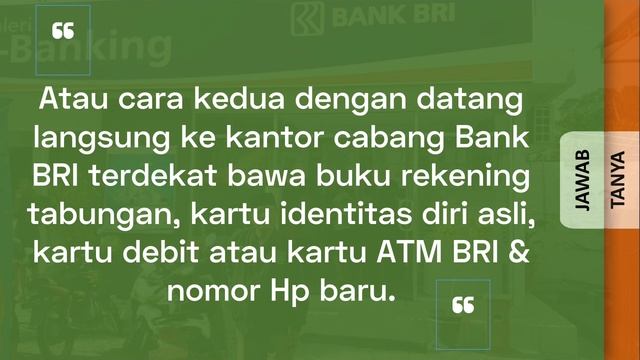 Cara Ganti Nomor HP di BRI Internet Banking & SMS Banking смотреть онлайн