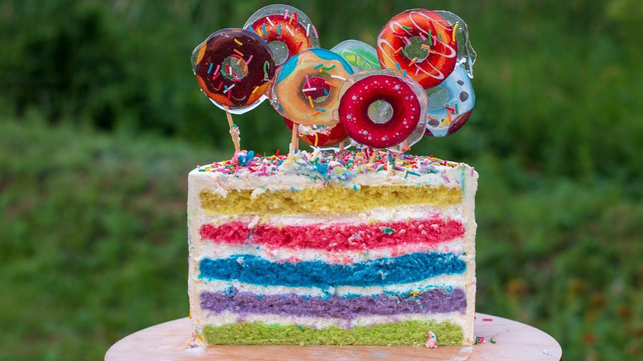 Радужный торт. Июльский розыгрыш ( English Subtitles ) - Я - ТОРТодел! смотреть онлайн