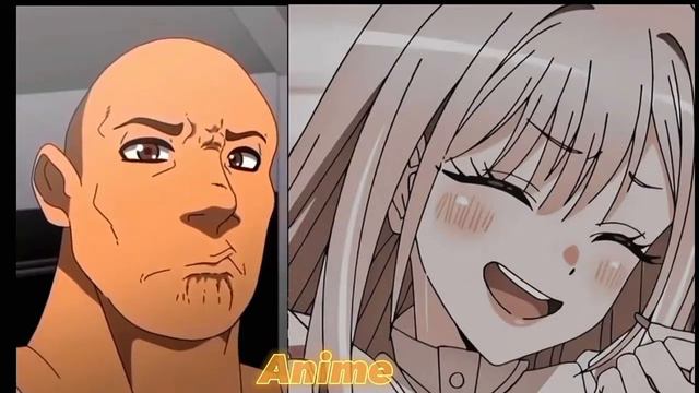 Anime VS Reddit the rock reaction meme смотреть онлайн