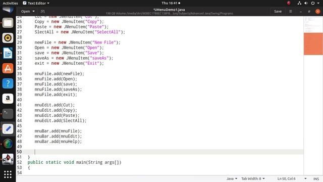 Notepad Application in Java AWT смотреть онлайн