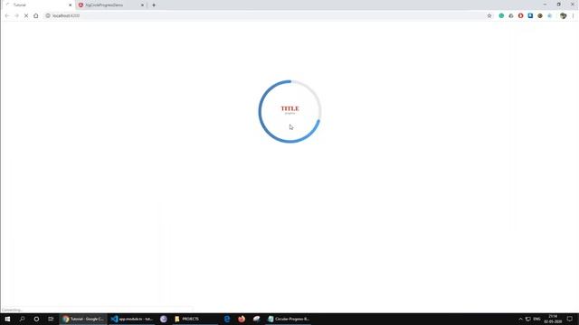 How To Create Animated Circular Progress Bar Graph In Angular | Circular Percentage Chart смотреть онлайн