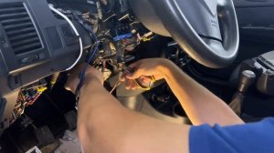 Hyundai Getz - демонтаж старой автосигнализации и установка StarLine A93 в комплектации ECO