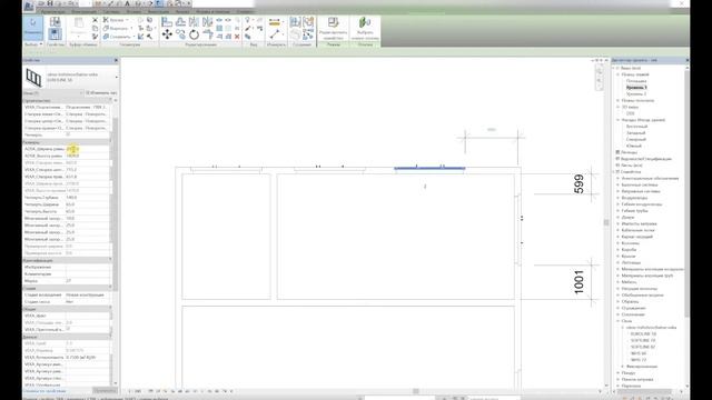 Свойства BIM модели окна VEKA для Autodesk Revit