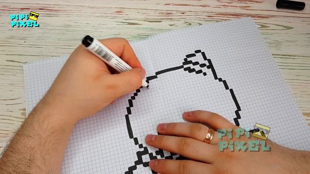 МИСТЕР ПИ из БРАВЛ СТАРС РИСУНКИ ПО КЛЕТОЧКАМ - PIXEL ART - MR.P смотреть онлайн