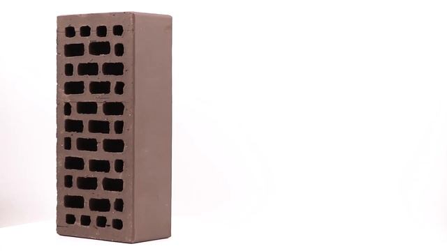 Кирпич облицовочный коричневый одинарный гладкий М-150 Браер. Артикул Kirpich.ru: 653